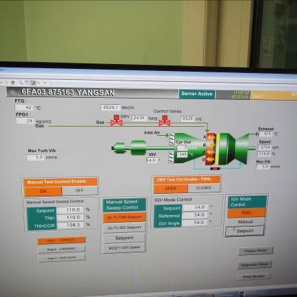 100% speed - gas turbinen inspektion