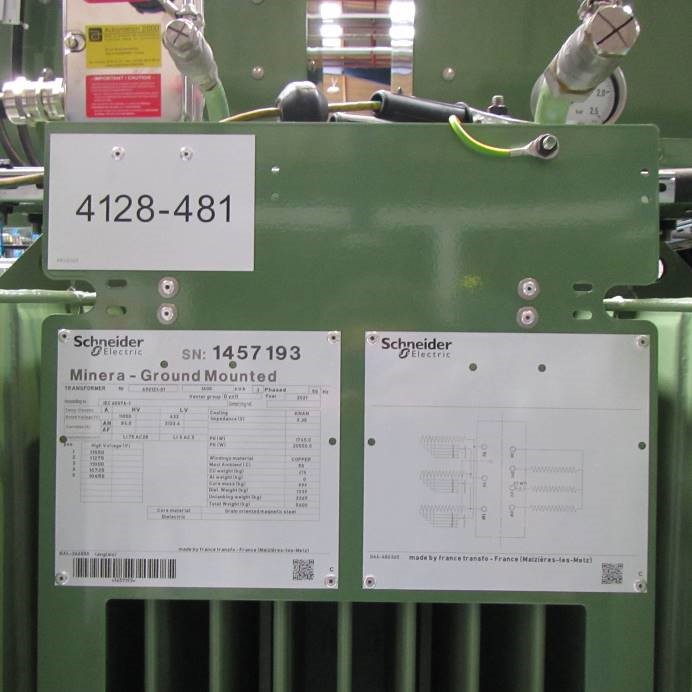 Nameplate check of Oil type transformer 