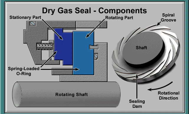 components of gas seals