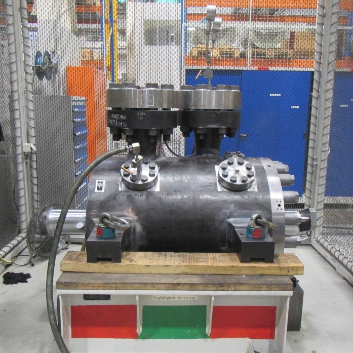 Zentrifugalkompressor während der Produktinspektion