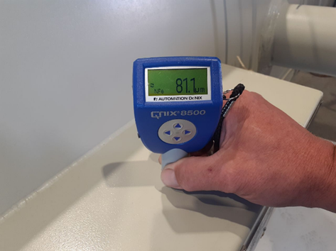 Heat exchanger inspection-DFT check